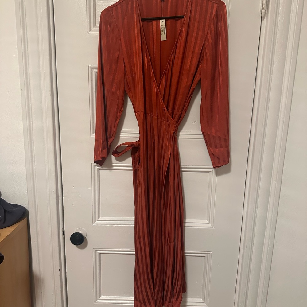 Madewell Rust Long Sleeve Dress - Picture 8 of 15